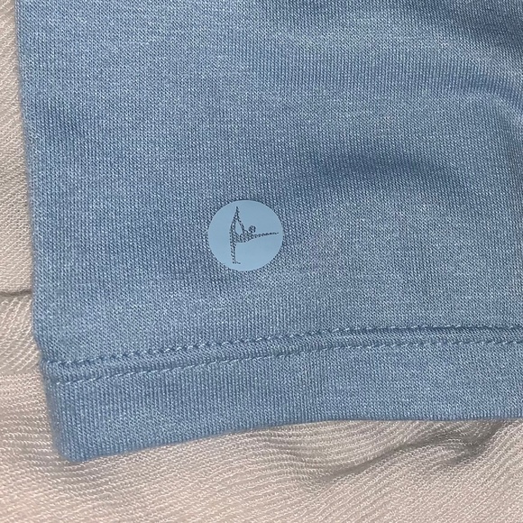 Light Blue Front Twist Workout Tank Top - Picture 5 of 5